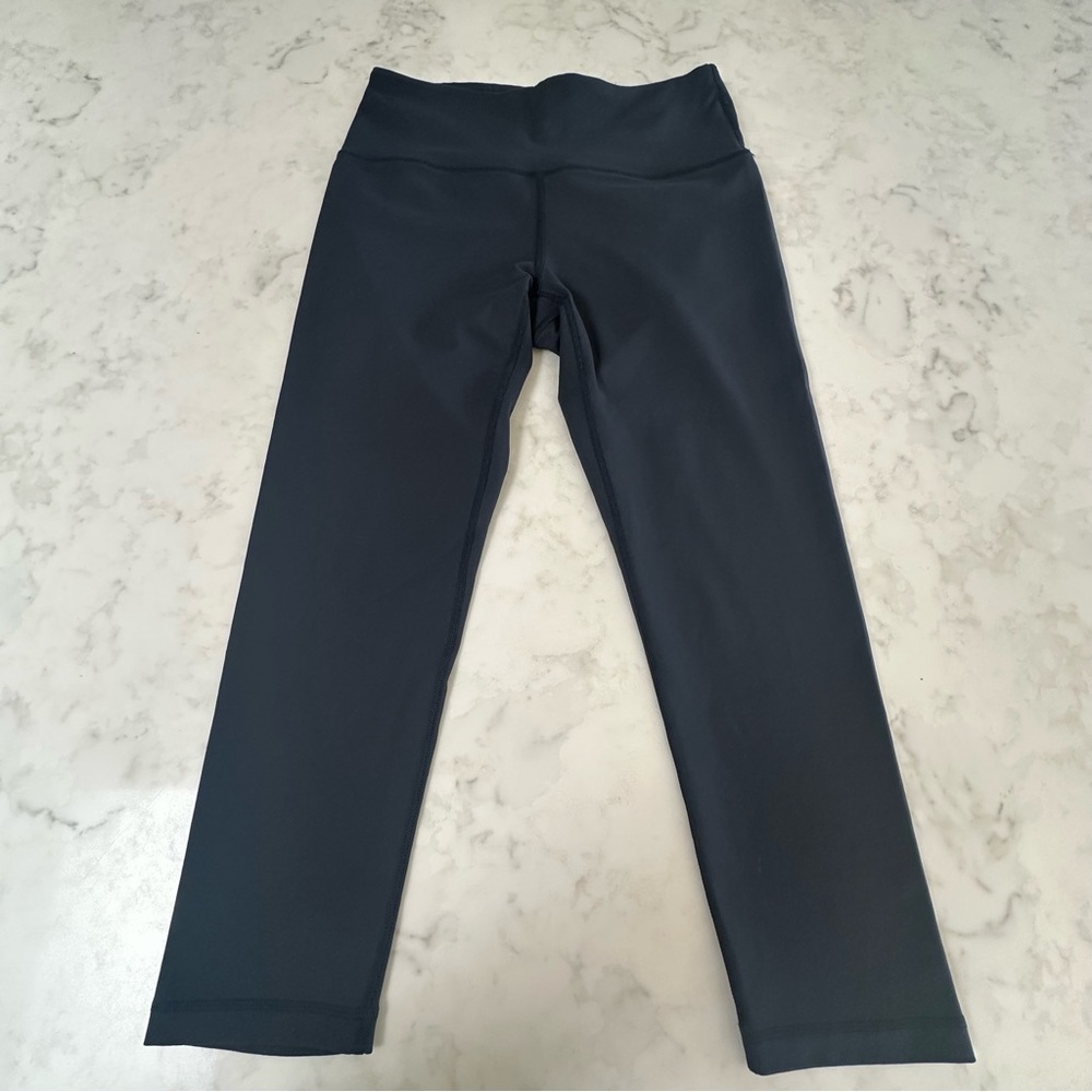 90 Degree By Reflex High-Rise Gray/Blue Leggings. Size Medium
